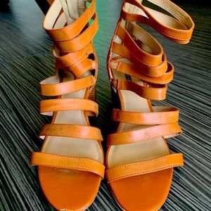 Strappy heel sandals